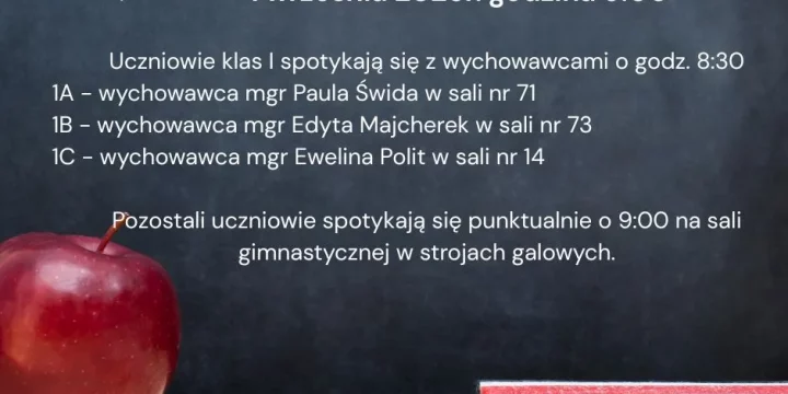 Rozpoczęcie roku szkolnego 2025/26